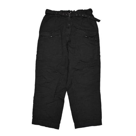 実物 未使用品デッドストック イタリア軍 ワークパンツ ブラック染め ITALIAN AIR FORCE WORK PANT