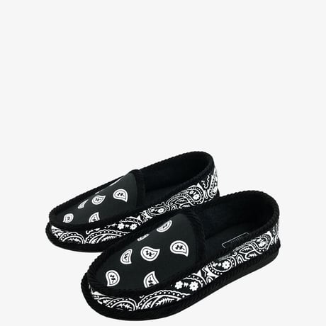 TROOPER AMERICA トゥルーパーアメリカ スリッポン ペイズリー ブラック/ホワイト SLIP ON KS-002