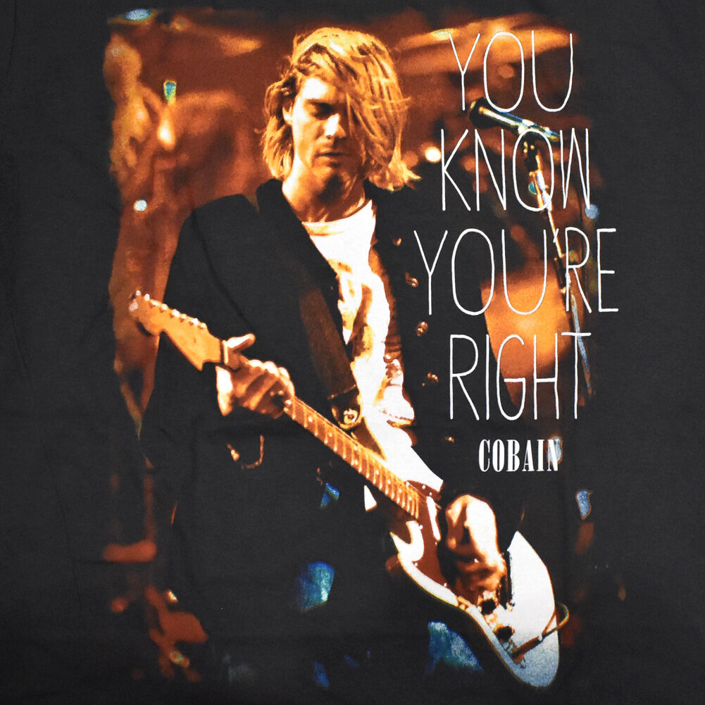 KURT COBAIN カートコバーン Tシャツ バンドTシャツ ブラック KURT COBAIN カートコバーン Tシャツ バンドTシャツ ブラック