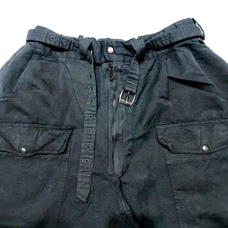 実物 未使用品デッドストック イタリア軍 ワークパンツ ブラック染め ITALIAN AIR FORCE WORK PANT