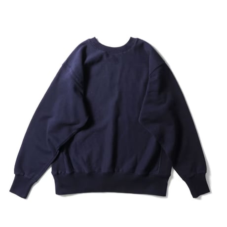 HOUSTON ヒューストン スウェット ネイビー PRINT U.S COTTON R/V SWEAT (MICHIGAN) 22375