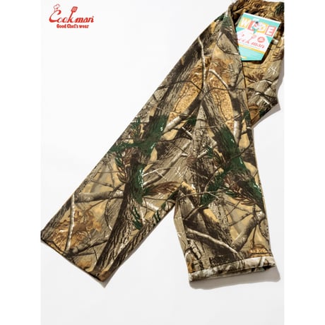 COOKMAN クックマン シェフパンツ セミワイド ダークグリーン Chef Pants Semiwide Timber Camo 231-61809