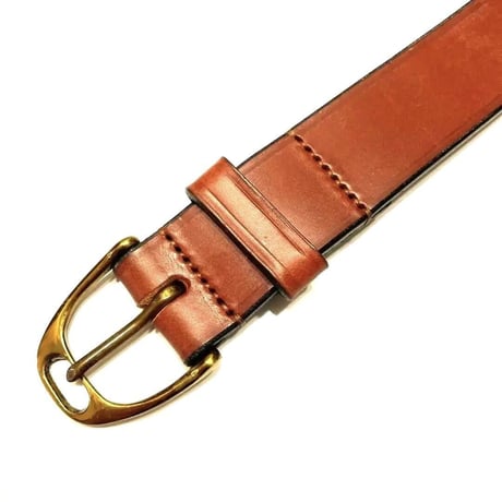 ALBION LEATHER アルビオンレザー レザー ベルト レッドブラウン NEW MARKET stirrup 5/4