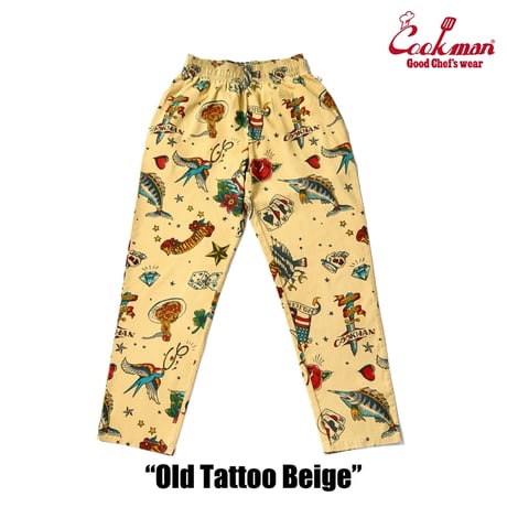 COOKMAN クックマン シェフパンツ イージーパンツ ベージュ Chef Pants Old Tattoo Beige