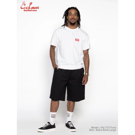 COOKMAN クックマン カーペンターパンツ ショーツ ブラック Carpenter's Pants Short Heavy twill Black 231-61923