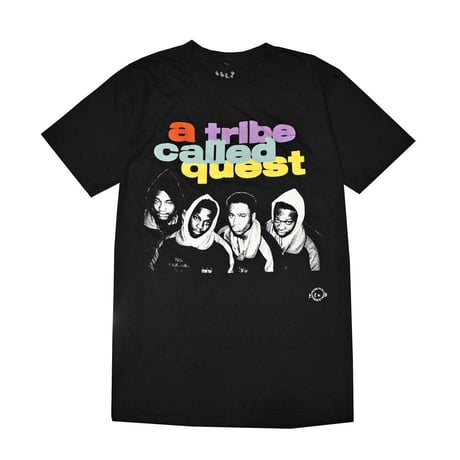 A TRIBE CALLED QUEST ATCQ ア･トライブ･コールド･クエスト Tシャツ ラップTシャツ ブラック GROUP SHOT S/S TEE