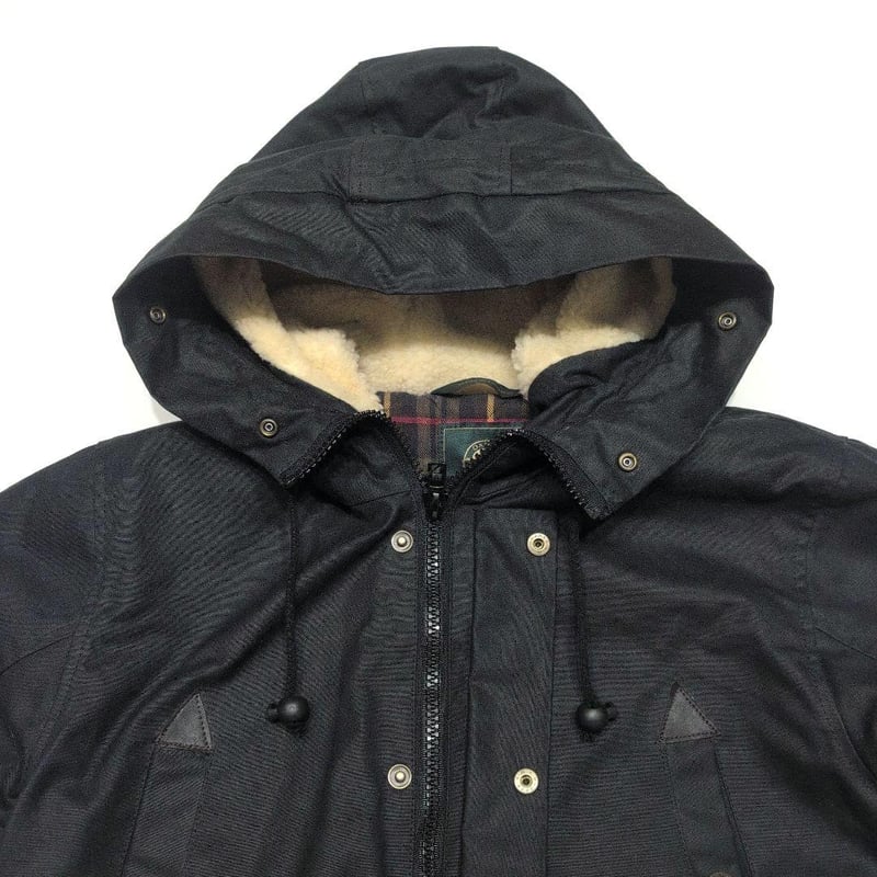 OXFORD BLUE オックスフォードブルー ファー付 オイルドジャケット