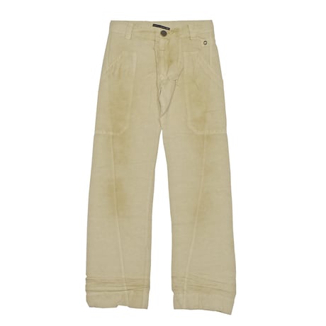MADE IN ITALY ユーロブランド 未使用品 デッドストック リネン混 ベイカーパンツ ナチュラル EURO BRAND DEAD STOCK BAKER PANT