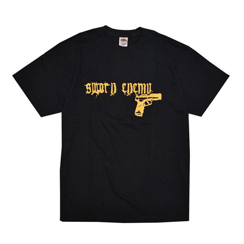 SWORN ENEMY スウォーンエネミー Tシャツ バンドTシャツ ブラック GUN