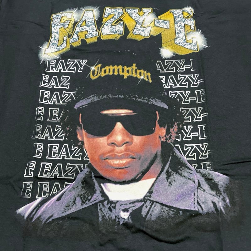 Eazy-E イージーイー Tシャツ ラップTシャツ ブラック Compton S