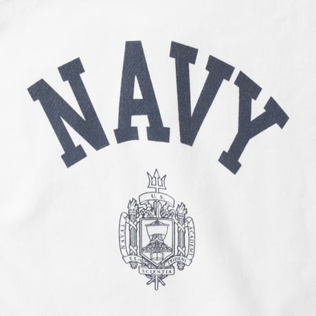 HOUSTON ヒューストン U.S.コットンスウェットシャツ グレー PRINT U.S. COTTON R/V SWEAT(U.S.NAVY) 22311