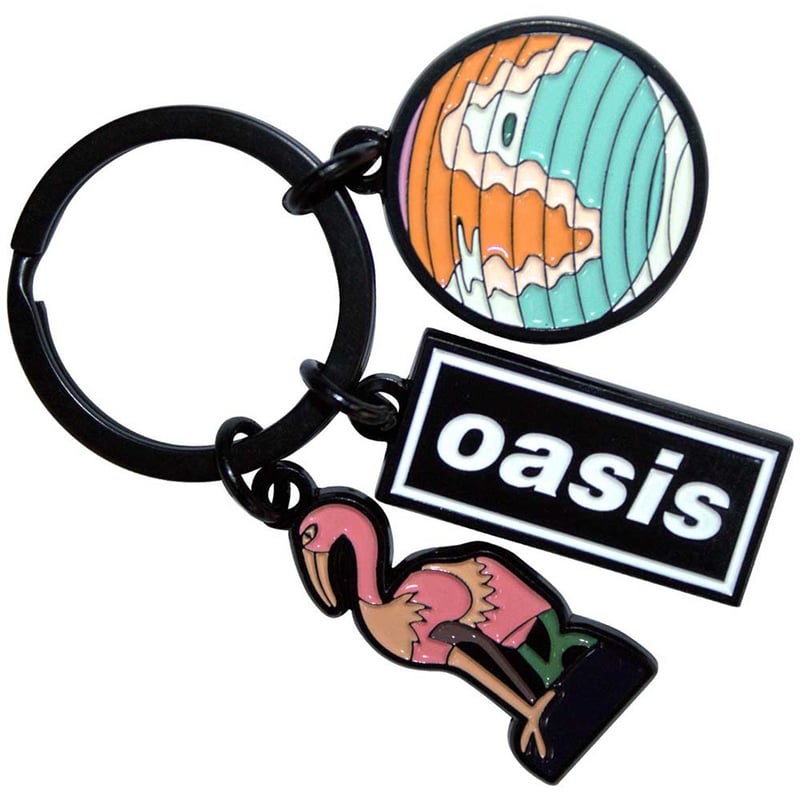オアシス メタル キーホルダー oasis 30周年 Live Forever OASIS オアシス キーチェーン バンド小物 Charms KEYCHAIN | EmbarK