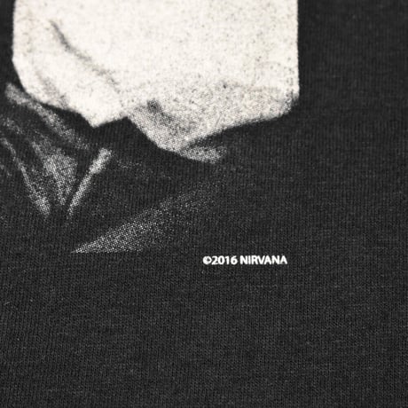 NIRVANA ニルヴァーナ Tシャツ バンドTシャツ ブラック SITTING PHOTO S/S TEE