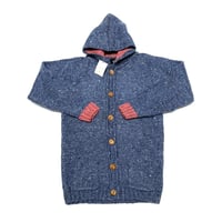 BRUNS WICK ブランズウィック ニットカーディガン パーカー セーター ブルーグレー hooded cardigan