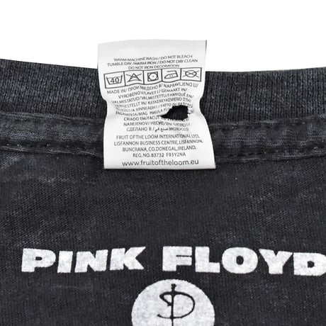 PINK FLOYD ピンクフロイド ロンTEE バンドTシャツ ブラック DARK SIDE OF THE MOON COURIER (DIP-DYE)