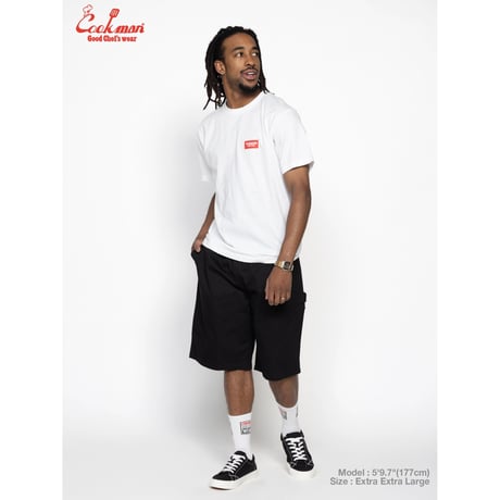 COOKMAN クックマン カーペンターパンツ ショーツ ブラック Carpenter's Pants Short Heavy twill Black 231-61923
