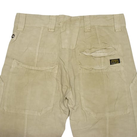 MADE IN ITALY ユーロブランド 未使用品 デッドストック リネン混 ベイカーパンツ ナチュラル EURO BRAND DEAD STOCK BAKER PANT