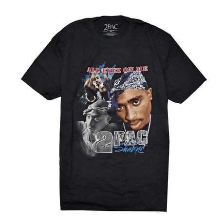 2PAC TUPAC トゥパック Tシャツ ラップTシャツ ブラック  All Eyez Homage S/S TEE