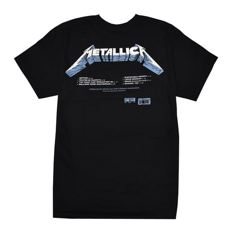 METALLICA メタリカ Tシャツ バンドTシャツ ブラック Master of Puppets Tracks S/S TEE