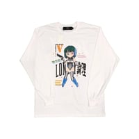 LONELY論理 ロンリ ロンTEE ホワイト LONELY SLAYER V LONG SLEEVE LT41
