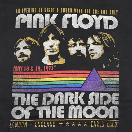 PINK FLOYD ピンクフロイド スウェット パーカー フーディー バンドスウェット ブラック RETRO STRIPES HOODIE