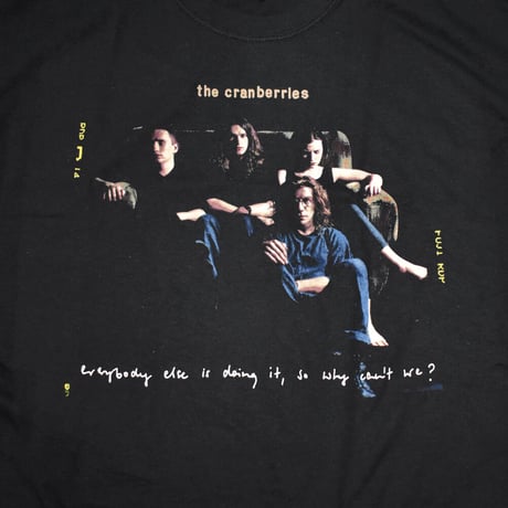 THE CRANBERRIES ザ・クランベリーズ Tシャツ バンドTシャツ ブラック EVERYBODY ELSE IS DOING IT S/S TEE