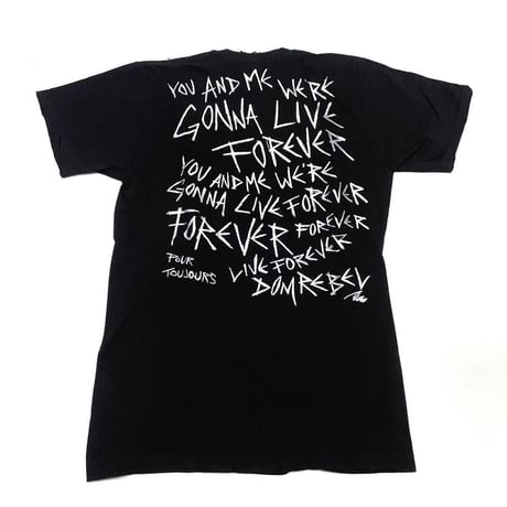 DOM REBEL ドムレーベル Tシャツ ブラック AMOR