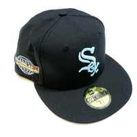 NEW ERA ニューエラ 5950 ホワイトソックス キャップ ブラック CHICAGO WHITE SOX CLOUD UNDER 59FIFTY CAP