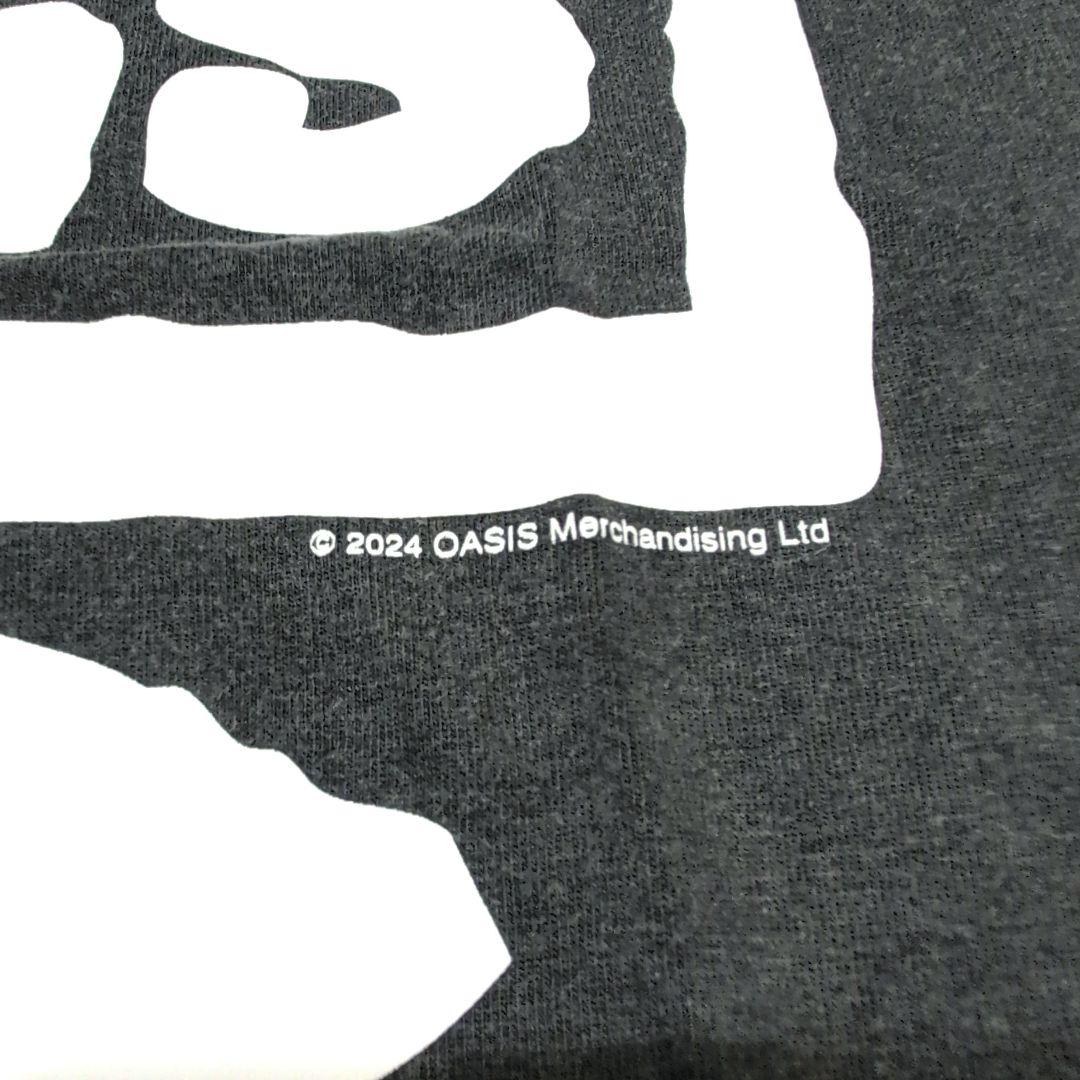 Oasis サークルロゴ Tシャツ グレー Lサイズ オアシス 公式