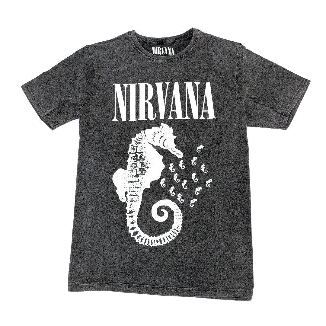 ニルヴァーナ Tシャツ XL ダークグレー NIRVANA ニルヴァーナ Tシャツ バンドTシャツ チャコールグレー