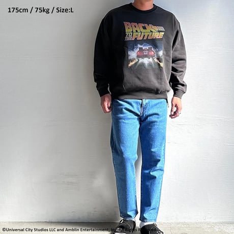 SCREEN STARS スクリーンスターズ BACK TO THE FUTURE クルーネックスウェット ブラック 2523-090SSBTPG/MV1C