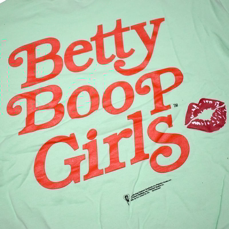 BETTY BOOP ベティーブープ クルースウェット ミントグリーン