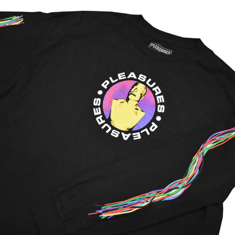 PLEASURES　プレジャーズ　ロンTEE　Tシャツ 長袖　ブラック　TAIKAN LS TEE　l19f101001