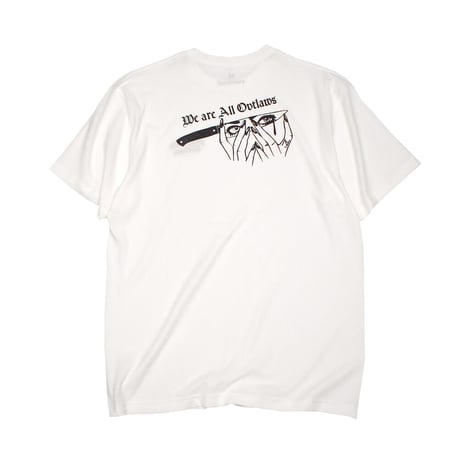 ANASOLULE アナソルール Tシャツ ホワイト We are All Outlaws t01a