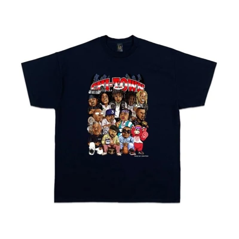 RAP ATTACK ラップアタック Tシャツ ブラック Chi-Town Tee RASM2