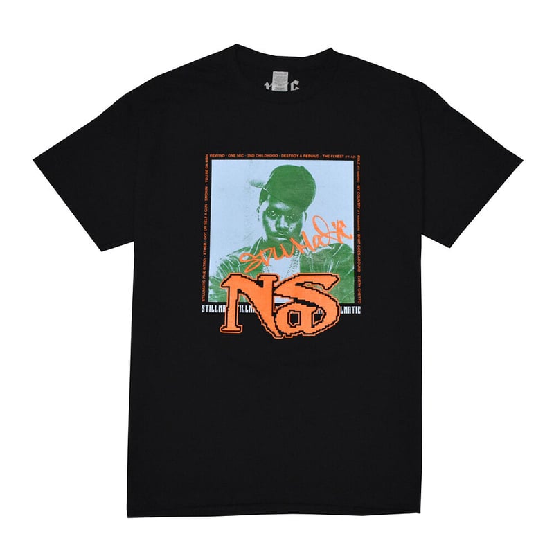 NAS ナズ Tシャツ ブラック STILLMATIC 2001 TEE L-XL | EmbarK