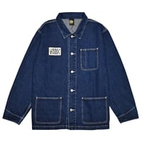 RAP ATTACK ラップアタック デニムジャケット カバーオール インディゴ "Have A Nice Party" Loose Fit Coverall Jacket RASS23-JK001