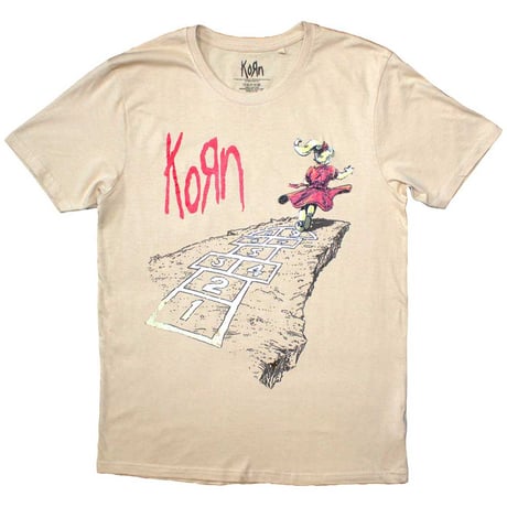 KORN コーン Tシャツ バンドTシャツ サンド Follow The Leader Hopscotch S/S TEE SAND