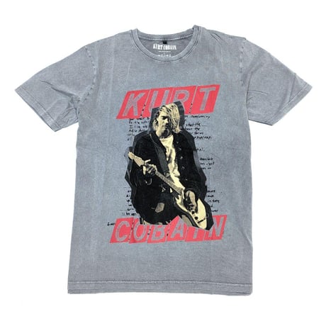 KURT COBAIN カート・コバーン Tシャツ バンドTシャツ グレー COLLAGE S/S TEE STONE WASH