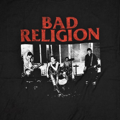 BAD RELIGION バッドレリジョン Tシャツ バンドTシャツ ブラック LIVE 1980 S/S TEE