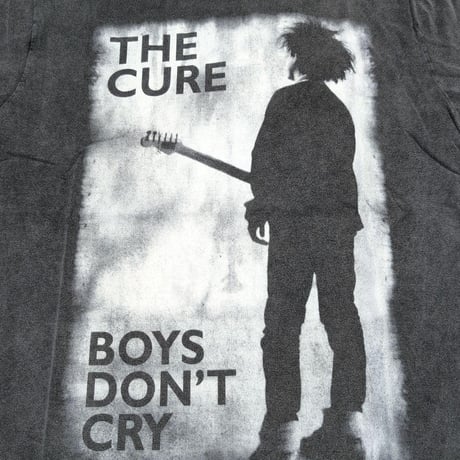 THE CURE ザ・キュアー Tシャツ バンドTシャツ チャコールグレー BOYS DON'T CRY BLACK & WHITE S/S TEE STONE WASH
