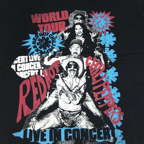 RED HOT CHILI PEPPERS レッドホットチリペッパーズ Tシャツ ブラック Blood Sugar Sex Magik Tracklist Premium Carbon