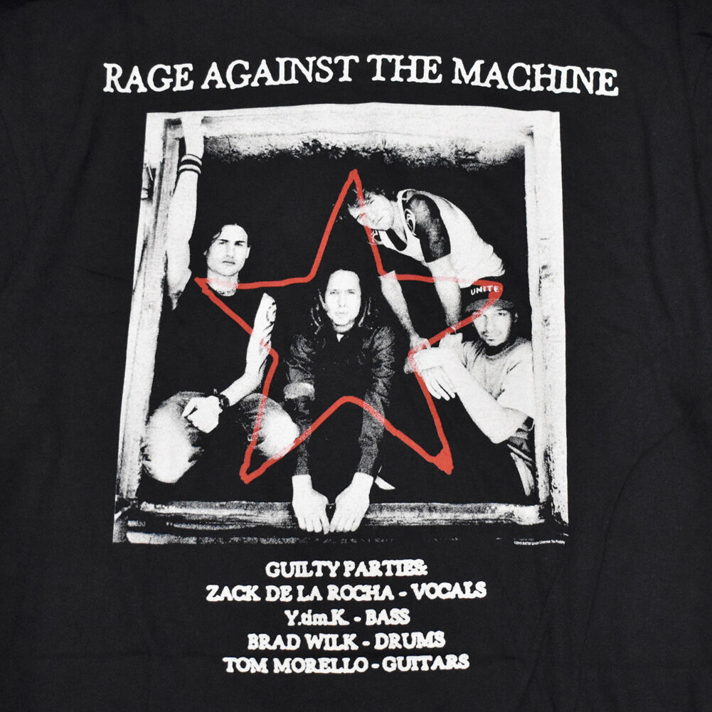 未使用　レイジアゲインストザマシーン　 TシャツRage Against RAGE AGAINST THE MACHINE レイジ・アゲインスト・ザ・マシーン Tシャツ