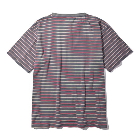 FLATLUX フラットラックス ボーダーTシャツ チャコール Venice Border Tee FX22-108