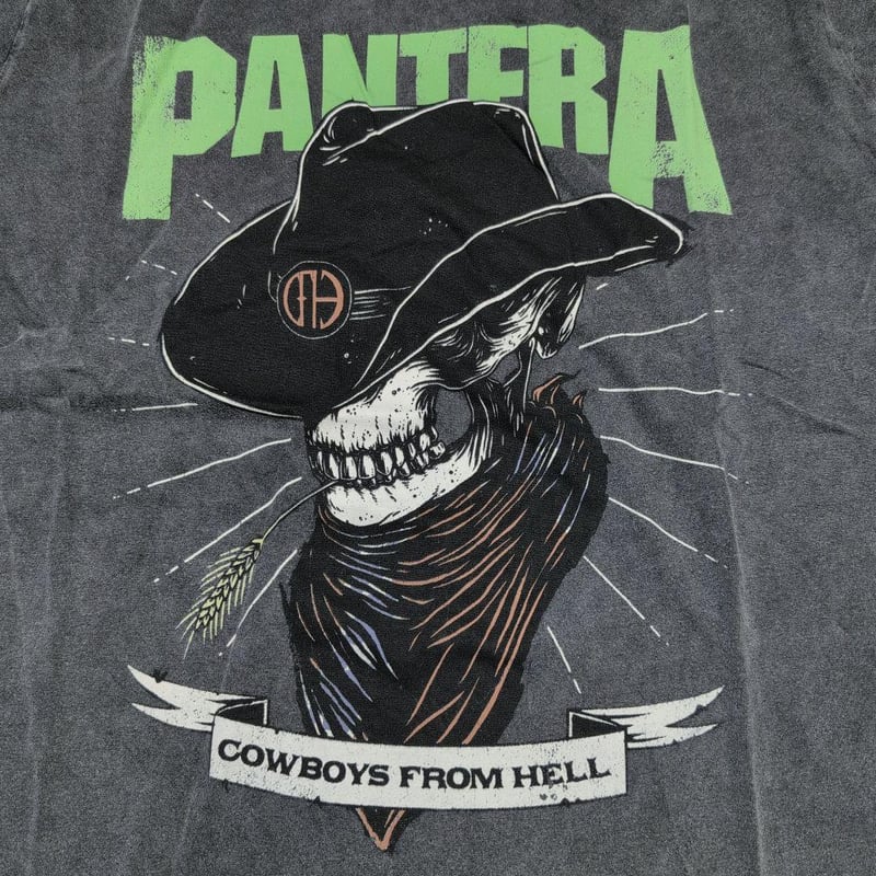 PANTERA パンテラ Tシャツ バンドTシャツ チャコールグレー PANTERA パンテラ Tシャツ バンドTシャツ チャコールグレー