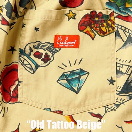 COOKMAN クックマン シェフパンツ イージーパンツ ベージュ Chef Pants Old Tattoo Beige