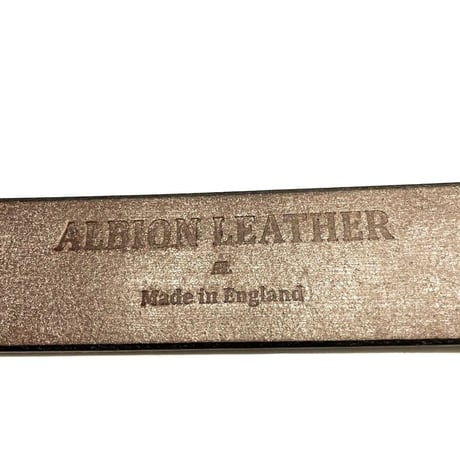 ALBION LEATHER アルビオンレザー レザー ベルト ダークブラウン CHESTNUT stirrup 5/4