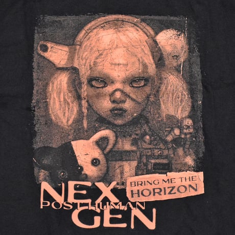 BRING ME THE HORIZON BMTH ブリングミーザホライズン Tシャツ バンドTシャツ ブラック Distressed Nex Gen S/S TEE
