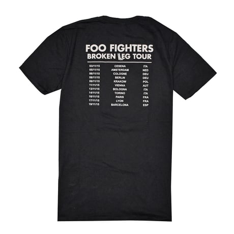 FOO FIGHTERS フーファイターズ Tシャツ バンドTシャツ ブラック BREAK A LEG TOUR