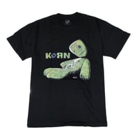 KORN コーン Tシャツ バンドTシャツ ブラック ISSUES TRACKLIST S/S TEE